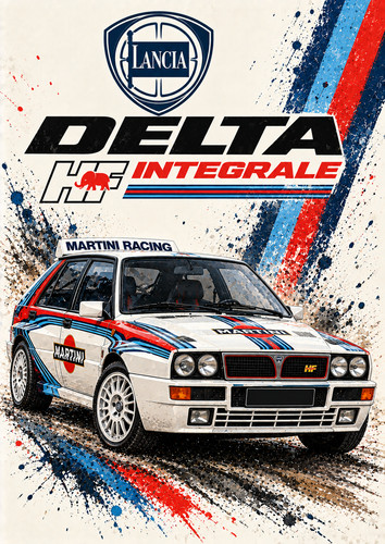 Lancia delta integrale - lancia, hf
