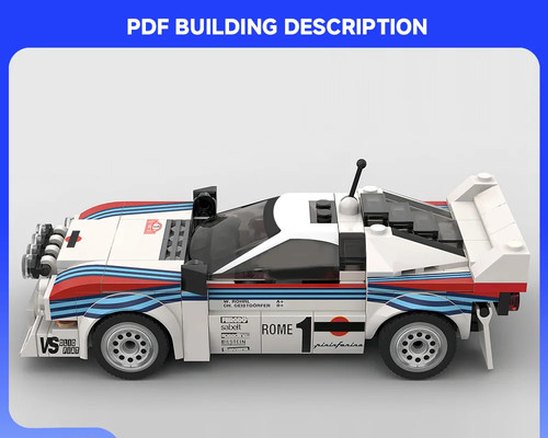 244pcs moc lancia rally - 244pcs,